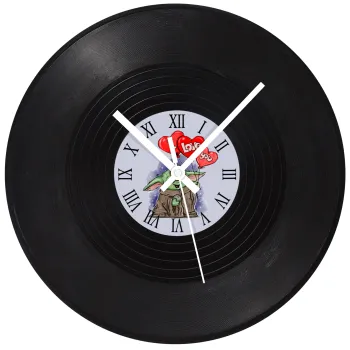 Yoda, i love you, Ρολόι τοίχου Βινύλιο (30cm)