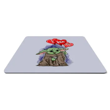 Yoda, i love you, Mousepad rect 27x19cm