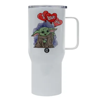 Yoda, i love you, Tumbler με καπάκι, διπλού τοιχώματος (θερμό) 750L