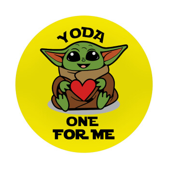 Yoda, one for me , Mousepad Στρογγυλό 20cm