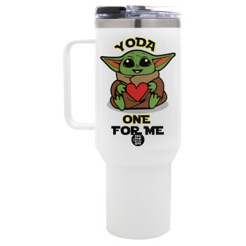 Yoda, one for me , Mega Tumbler με καπάκι, διπλού τοιχώματος (θερμό) 1,2L