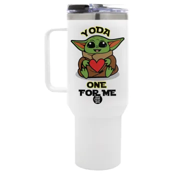 Yoda, one for me , Mega Tumbler με καπάκι, διπλού τοιχώματος (θερμό) 1,2L