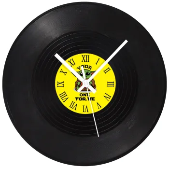 Yoda, one for me , Ρολόι τοίχου Βινύλιο (30cm)