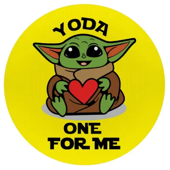 Yoda, one for me , Mousepad Στρογγυλό 20cm