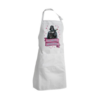 Darth Vader, you take my breath away, Adult Chef Apron (with sliders and 2 pockets)