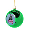Green Christmas tree ornament ball 8cm