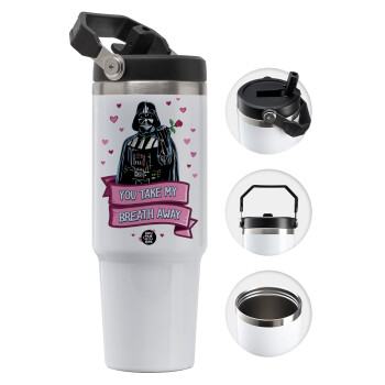 Darth Vader, you take my breath away, Θερμός Ανοξείδωτο 30oz με χερούλι