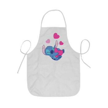 Lilo & Stitch hugs and hearts, Ποδιά Σεφ ολόσωμη κοντή  Παιδική (44x62cm)