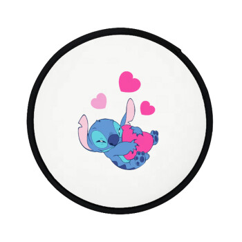 Lilo & Stitch hugs and hearts, Βεντάλια υφασμάτινη αναδιπλούμενη με θήκη (20cm)