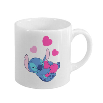 Lilo & Stitch hugs and hearts, Κουπάκι κεραμικό, για espresso 150ml