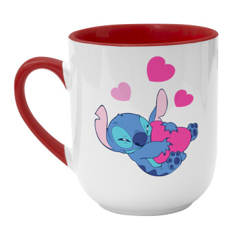 Lilo & Stitch hugs and hearts, Κούπα κεραμική tapered 260ml