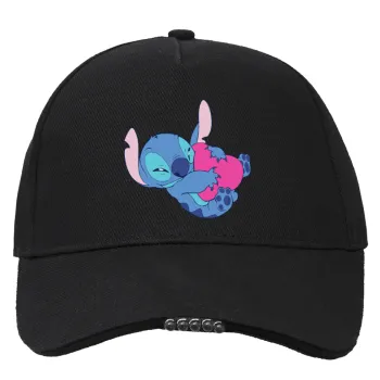 Lilo & Stitch hugs and hearts, Καπέλο Εργασίας & Δραστηριοτήτων με LED Φως - Ιδανικό για Νύχτα & Χαμηλό Φωτισμό (100% ΒΑΜΒΑΚΕΡΟ, ΕΝΗΛΙΚΩΝ, UNISEX)