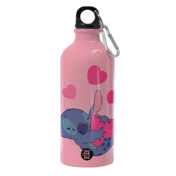 Lilo & Stitch hugs and hearts, Water bottle 600ml