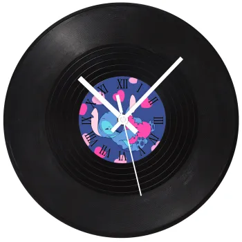 Lilo & Stitch hugs and hearts, Ρολόι τοίχου Βινύλιο (30cm)