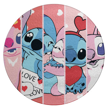 Lilo & Stitch Love, Επιφάνεια κοπής γυάλινη στρογγυλή (30cm)