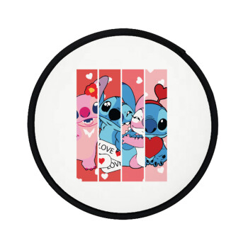 Lilo & Stitch Love, Βεντάλια υφασμάτινη αναδιπλούμενη με θήκη (20cm)