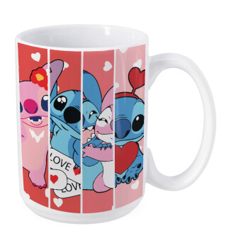 Lilo & Stitch Love, Κούπα Mega, κεραμική, 450ml