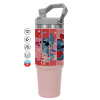 Pink color, 890ml (30oz) stainless Steel Tumbler with Handle
