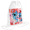 Backpack pouch GYMBAG white (28x40cm)