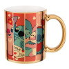 Mug ceramic, gold mirror, 330ml