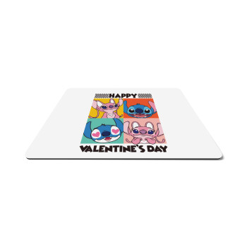 Lilo & Stitch Happy valentines day, Mousepad rect 27x19cm