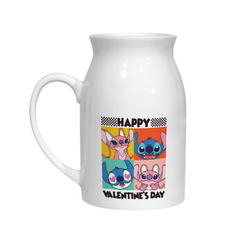 Lilo & Stitch Happy valentines day, Κανάτα Γάλακτος, 450ml (1 τεμάχιο)