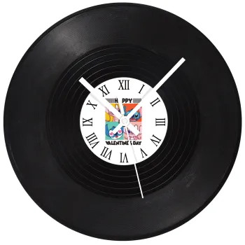 Lilo & Stitch Happy valentines day, Ρολόι τοίχου Βινύλιο (30cm)