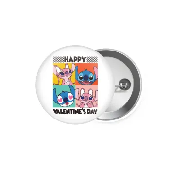 Lilo & Stitch Happy valentines day, Κονκάρδα παραμάνα 5.9cm