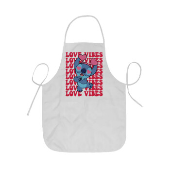 Lilo & Stitch Love vibes, Ποδιά Σεφ ολόσωμη κοντή  Παιδική (44x62cm)