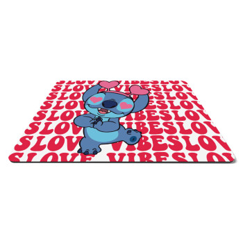 Lilo & Stitch Love vibes, Mousepad rect 27x19cm
