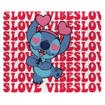 Lilo & Stitch Love vibes, Mousepad ορθογώνιο 23x19cm