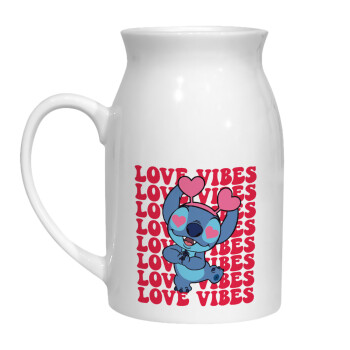Lilo & Stitch Love vibes, Κανάτα Γάλακτος, 450ml (1 τεμάχιο)