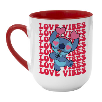 Lilo & Stitch Love vibes, Κούπα κεραμική tapered 260ml