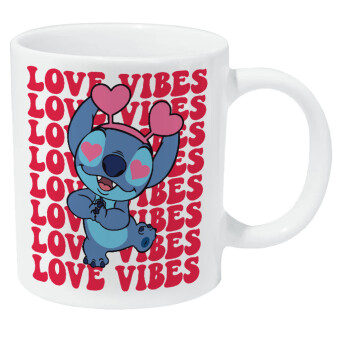 Lilo & Stitch Love vibes, Κούπα Giga, κεραμική, 590ml
