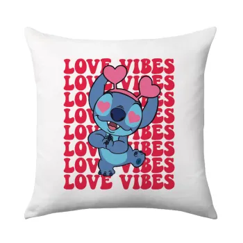 Lilo & Stitch Love vibes, Sofa cushion 40x40cm includes filling