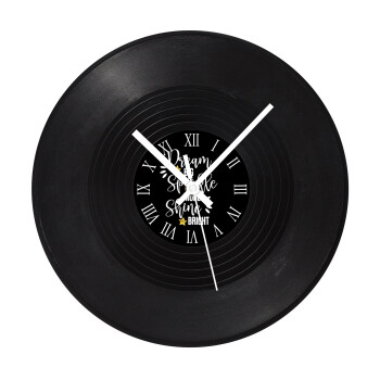 Dream big, Sparkle more, Shine bright, Ρολόι τοίχου Βινύλιο (30cm)