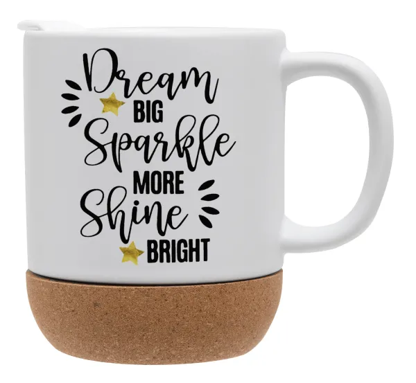 Dream big — Ceramic coffee mug Cork (MAT), 330ml