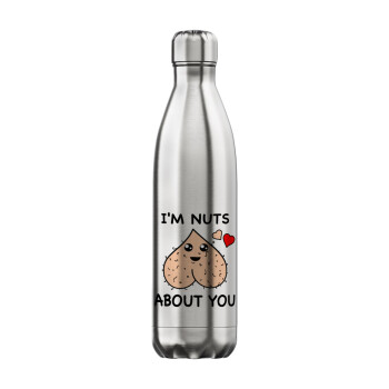 I'm Nuts About You, Inox (Stainless steel) hot metal mug, double wall, 750ml
