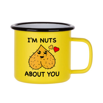 I'm Nuts About You, Metallic enamel MATT Yellow cup 360ml