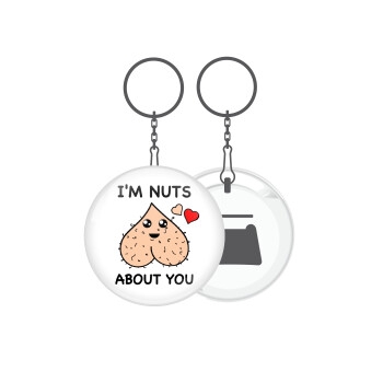 I'm Nuts About You, Μπρελόκ μεταλλικό 5cm με ανοιχτήρι
