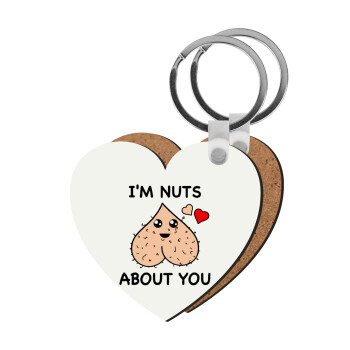 I'm Nuts About You, Μπρελόκ Ξύλινο καρδιά MDF