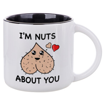 I'm Nuts About You, Κούπα κεραμική 400ml Λευκή/Μαύρη
