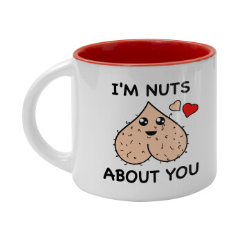 I'm Nuts About You, Κούπα κεραμική 400ml Λευκή/Κόκκινη
