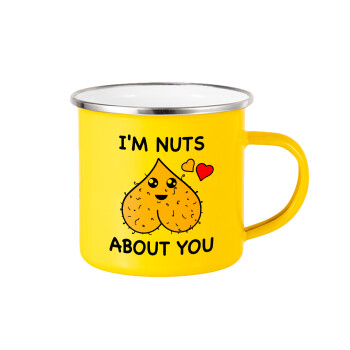 I'm Nuts About You, Κούπα Μεταλλική εμαγιέ Κίτρινη 360ml