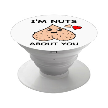 I'm Nuts About You, Phone Holders Stand  Λευκό Βάση Στήριξης Κινητού στο Χέρι