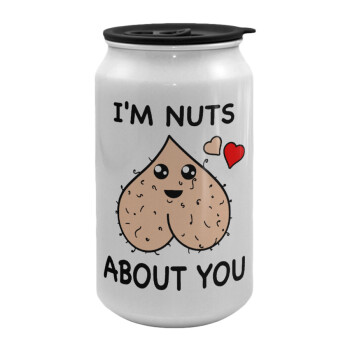 I'm Nuts About You, Κούπα ταξιδιού μεταλλική με καπάκι (tin-can) 500ml
