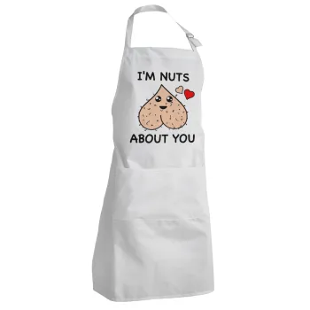 I'm Nuts About You, Ποδιά Σεφ Ολόσωμη Ενήλικων (με ρυθμιστικά και 2 τσέπες)