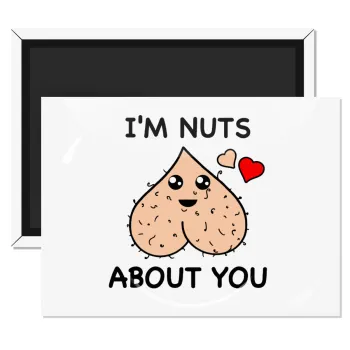 I'm Nuts About You, Ορθογώνιο μαγνητάκι ψυγείου διάστασης 9x6cm