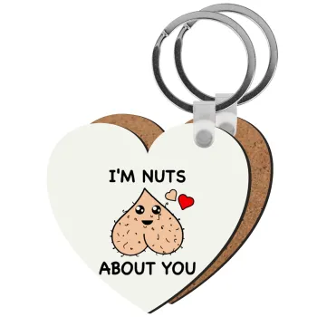 I'm Nuts About You, Μπρελόκ Ξύλινο καρδιά MDF