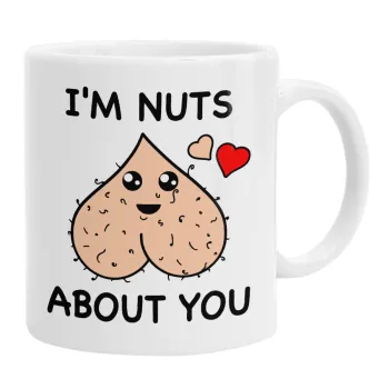 I'm Nuts About You, Ceramic coffee mug, 330ml